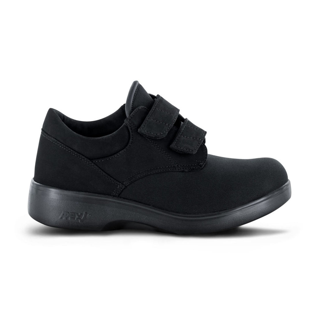 Men & Women's Stretchable Double Strap Casual Shoe - Black