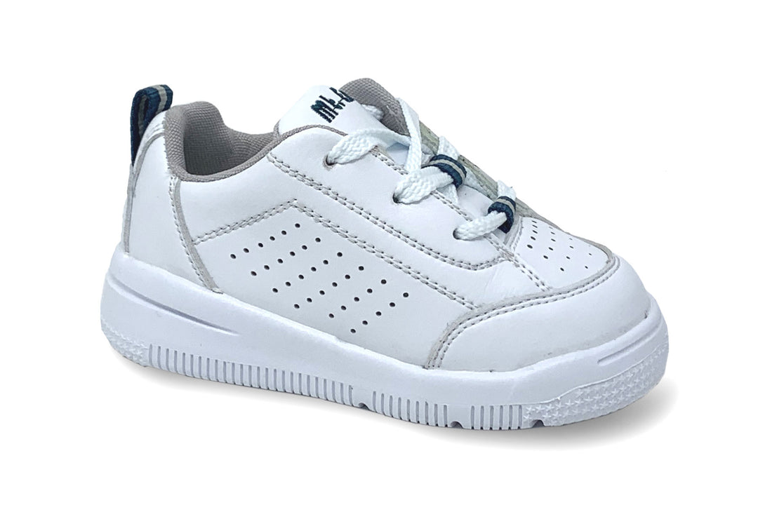 2317-L - Mt.Emey Boys' Orthopedic Shoes White/Navy