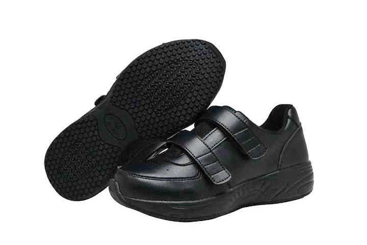 4404 - Mt.Emey Men's Added Depth Oil/Slip Resistant Shoes with Straps Black