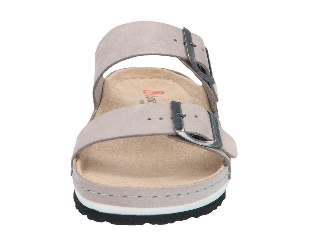 BELINA Light Grey Nubuck Leather