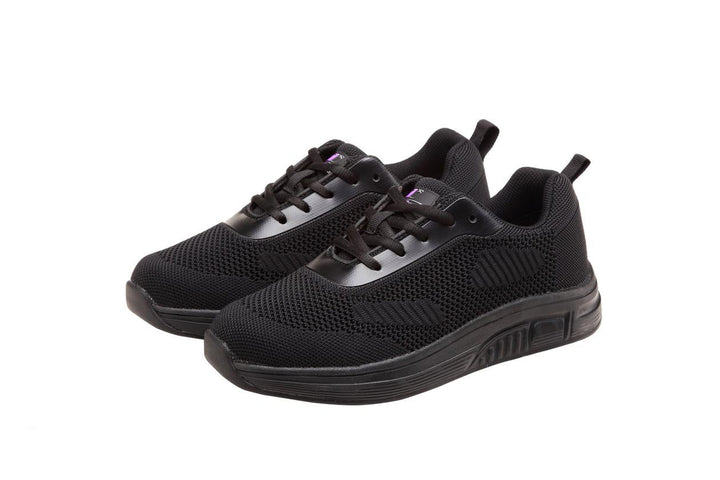 9328 - Fitec Women's Added-Depth Extreme-Light Knitted Walking Shoes Black