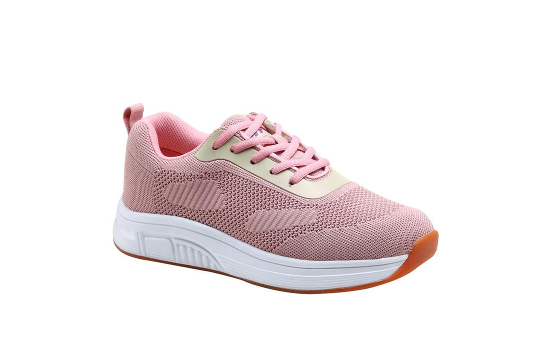 9329 - Fitec Women's Added-Depth Extreme-Light Knitted Walking Shoes Pink