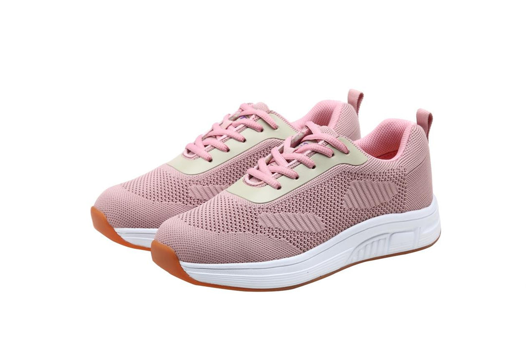 9329 - Fitec Women's Added-Depth Extreme-Light Knitted Walking Shoes Pink