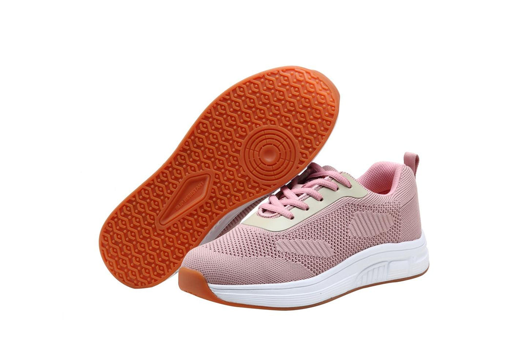 9329 - Fitec Women's Added-Depth Extreme-Light Knitted Walking Shoes Pink