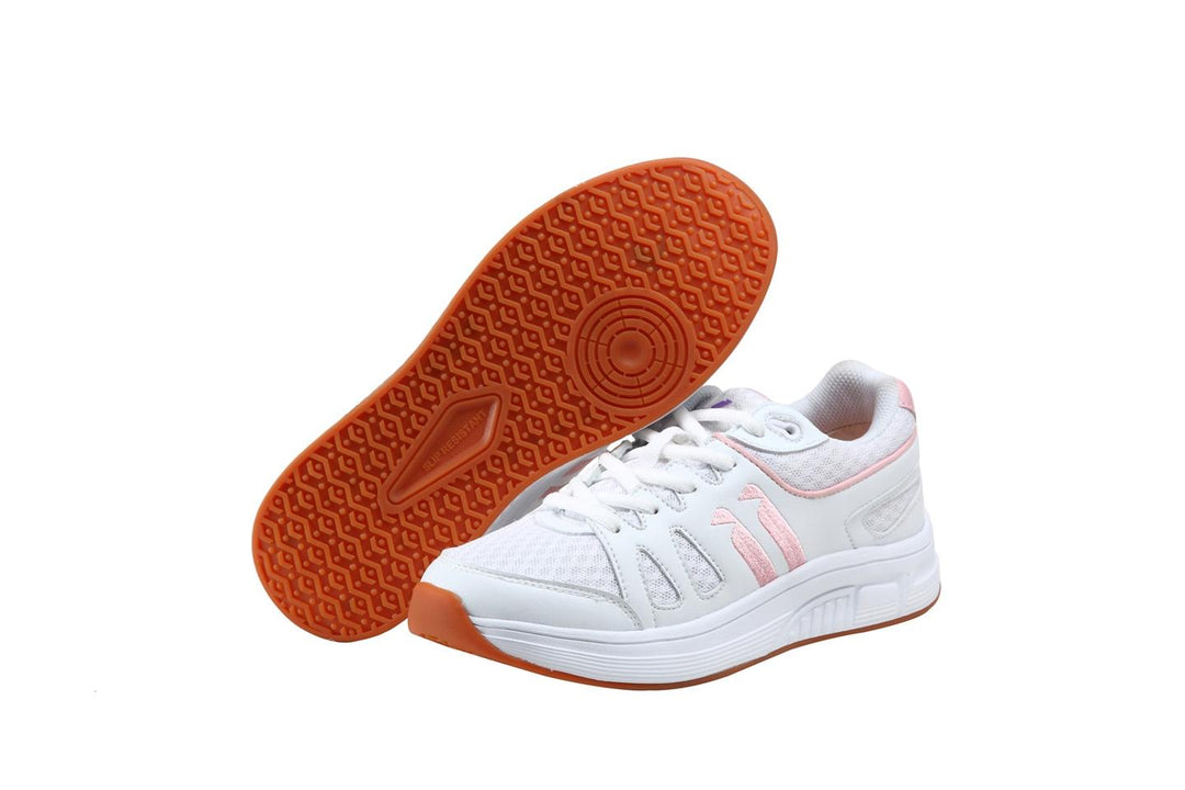 9330 - Fitec Women's Added-Depth Extreme-Light Mesh Walking Shoes White