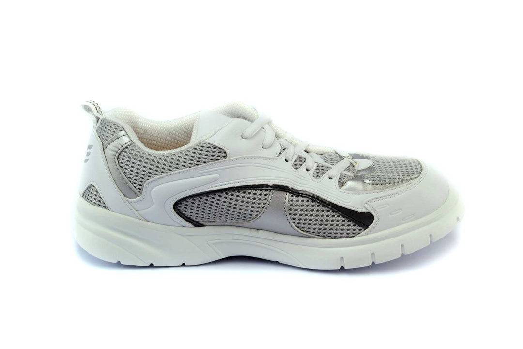 9701-L - Mt.Emey Men's Extra-depth Athletic/Walking Shoes White/Gray