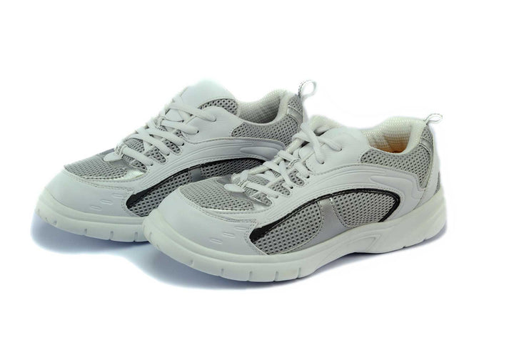 9701-L - Mt.Emey Men's Extra-depth Athletic/Walking Shoes White/Gray