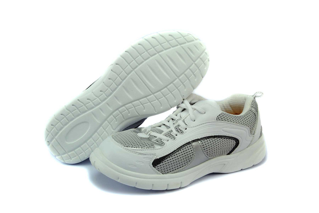 9701-L - Mt.Emey Men's Extra-depth Athletic/Walking Shoes White/Gray