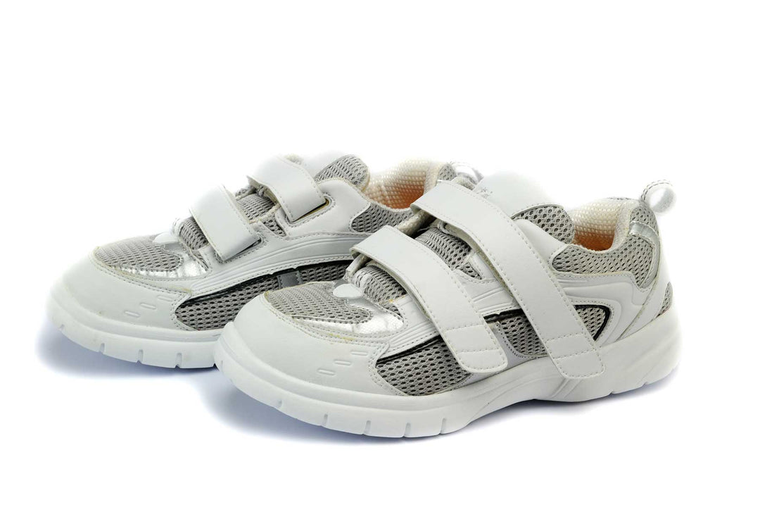 9701-V - Mt.Emey Men's Extra-depth Athletic/Walking Shoes White/Gray