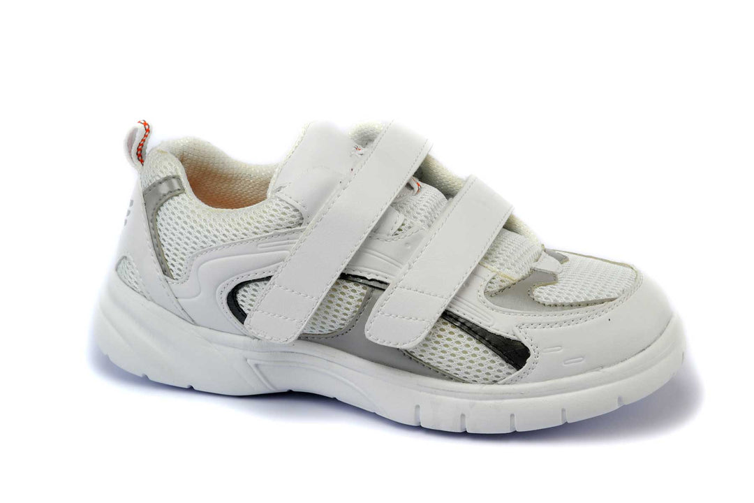 9701-V - Mt.Emey Men's Extra-depth Athletic/Walking Shoes White/Silver