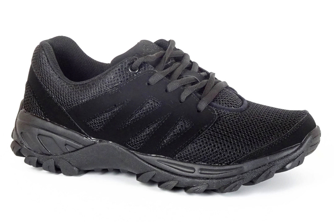 9704 - Mt.Emey Men Athletic Mesh Lace Walking Shoes Black