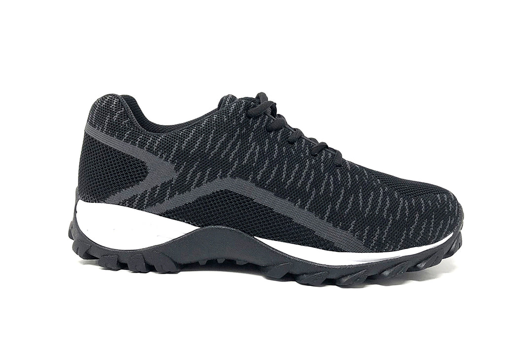 9705 - Mt.Emey Men's Extreme Light Weight Knitted Walking Shoes Black