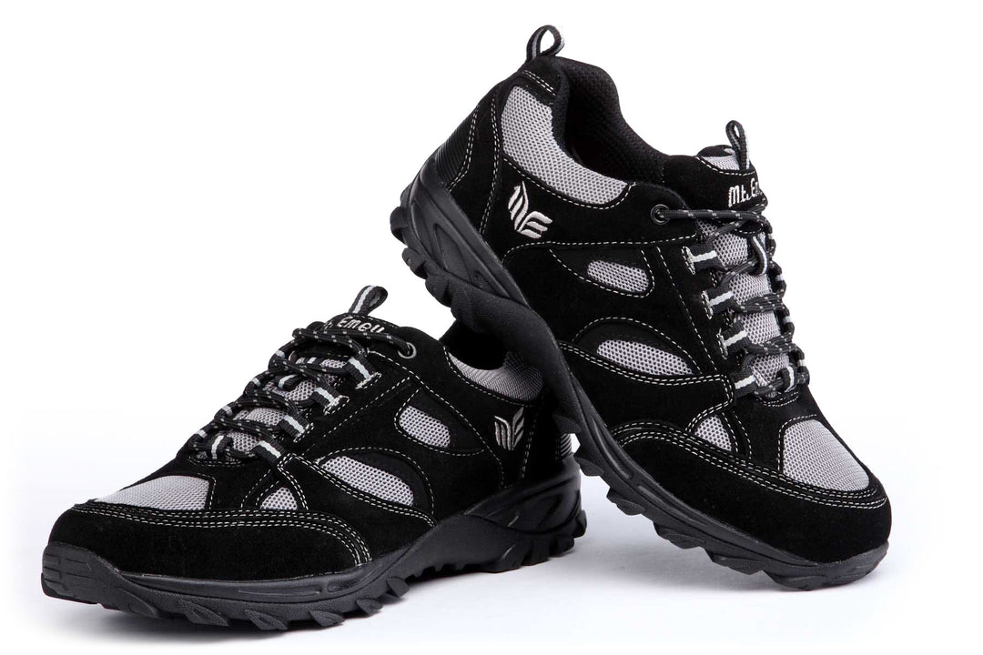 9708 - Mt.Emey Men's Extreme-Light Athletic Walking Shoes Black/Gray