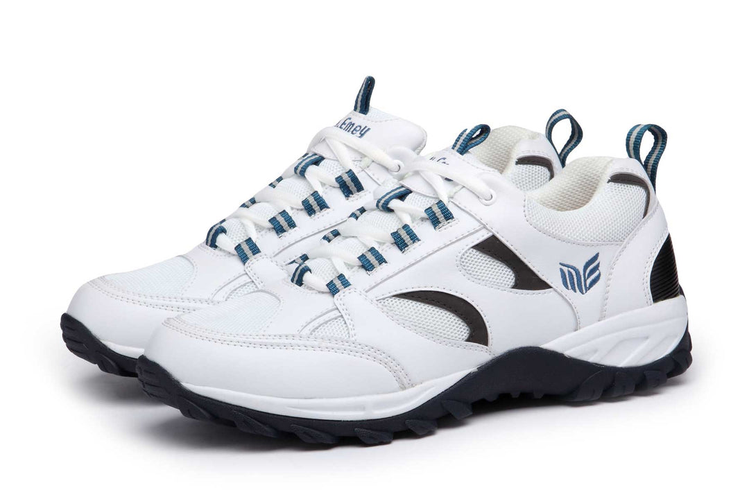 9708 - Mt.Emey Men's Extreme-Light Athletic Walking Shoes White/Navy