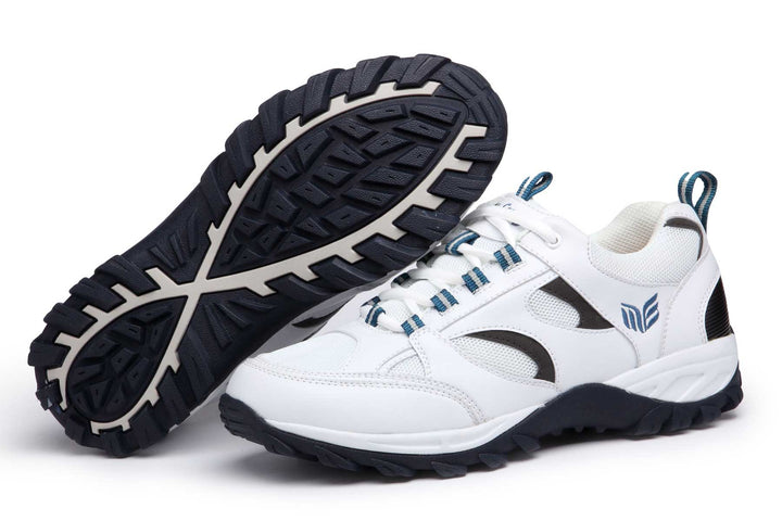 9708 - Mt.Emey Men's Extreme-Light Athletic Walking Shoes White/Navy