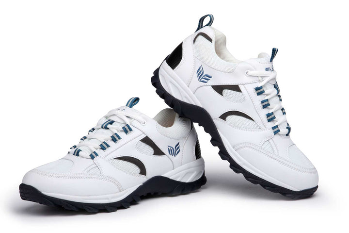 9708 - Mt.Emey Men's Extreme-Light Athletic Walking Shoes White/Navy