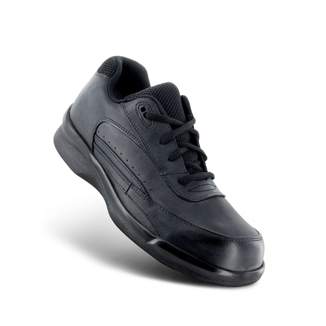 Men's Active Lace Walking Shoe - Biomechanical-Black