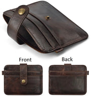 Men's Vintage Leather Slim Wallet