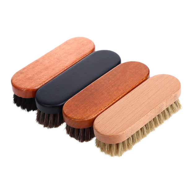 Leather Shoe Care Brush - Horsehair Polishing