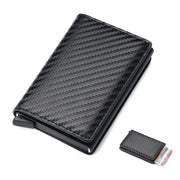 RFID Blocking Men's Wallet - Designer Aluminum Credit Card Holder with Money Clip