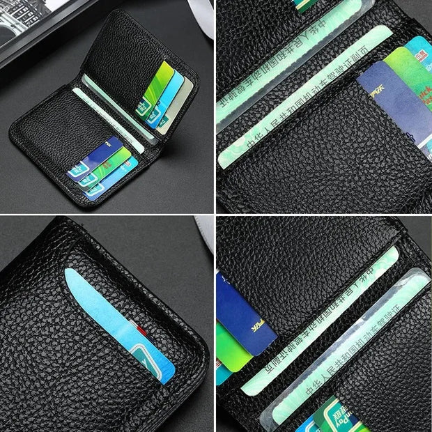 Super Slim Leather Credit Card Holder