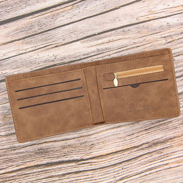 Men's Wallet Compact Leather