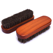 Horsehair Shoe Cleaning Brush - Detailing Tool for Polished Shine