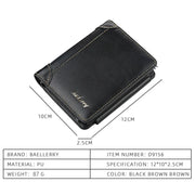 Men's Wallet - Stylish Zipper Design