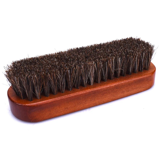 Horsehair Shoe Cleaning Brush - Detailing Tool for Polished Shine