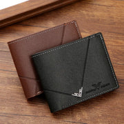 Men's Short Leather Bifold Wallet