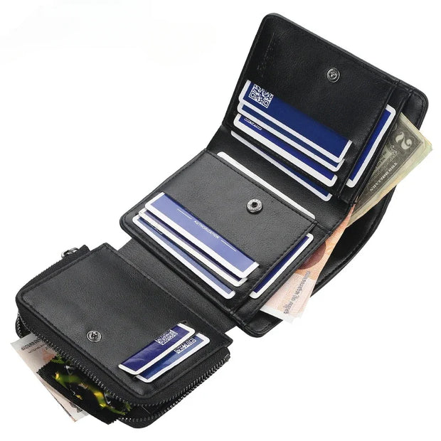 Men's Wallet - Stylish Zipper Design