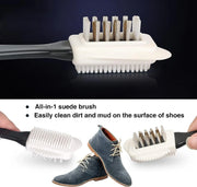 3-Sided Cleaning Shoe Brush for Suede & Nubuck