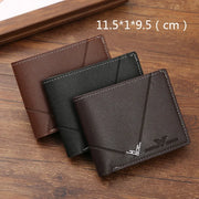 Men's Short Leather Bifold Wallet