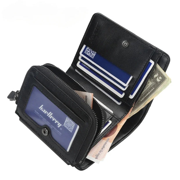 Men's Wallet - Stylish Zipper Design