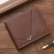 Men's Short Leather Bifold Wallet