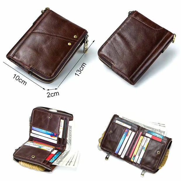 RFID Genuine Vintage Leather Wallet