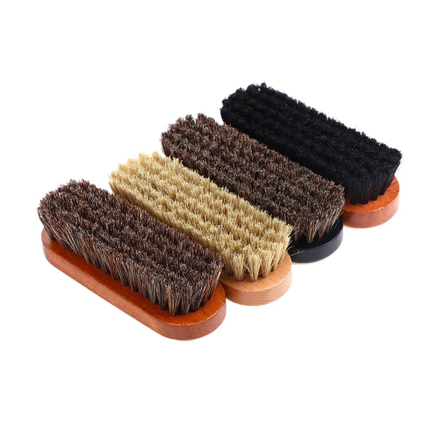 Leather Shoe Care Brush - Horsehair Polishing