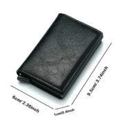 RFID Blocking Men's Wallet - Designer Aluminum Credit Card Holder with Money Clip