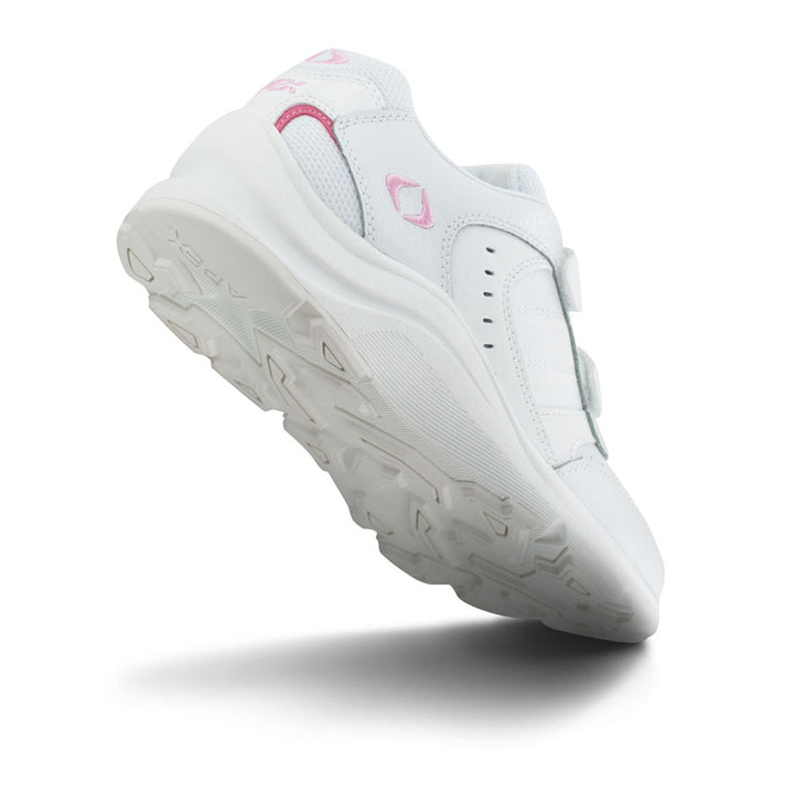 Women's Double Strap Walking Shoe - White