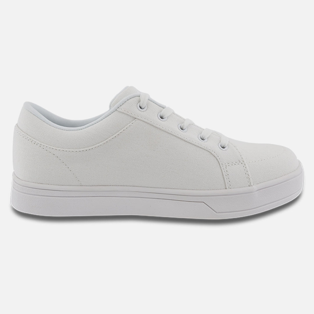 Women's Blutcher Canvas Zip - White