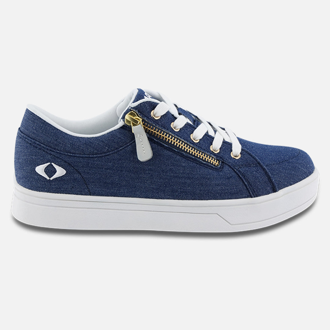 Women's Blutcher Canvas Zip - Navy