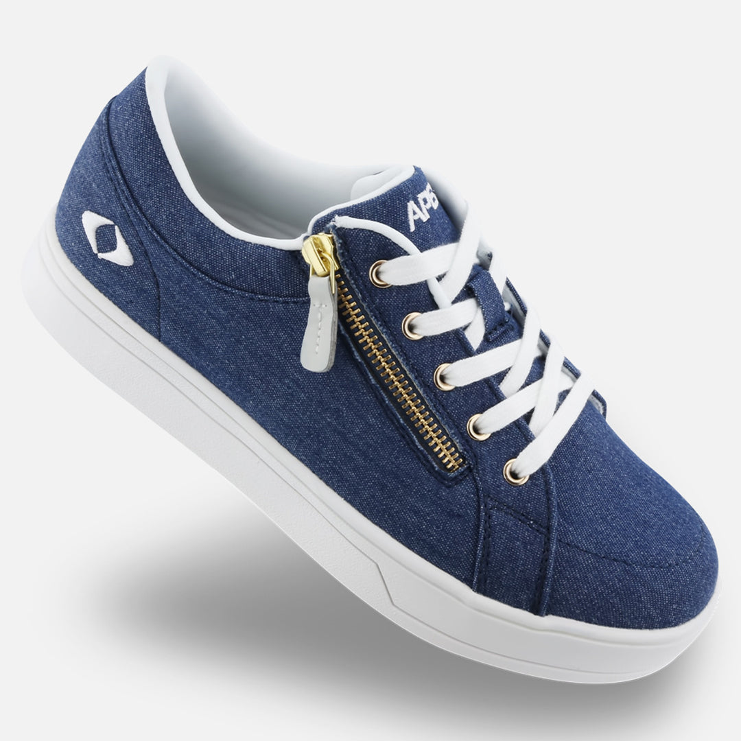 Women's Blutcher Canvas Zip - Navy