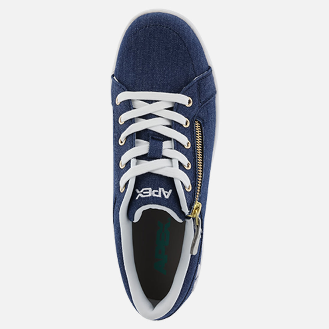 Women's Blutcher Canvas Zip - Navy