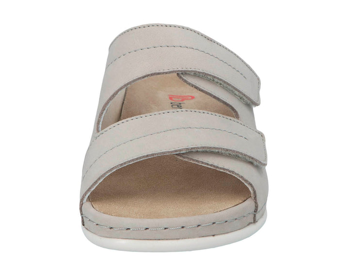 DARIA Light Grey Nubuck Leather