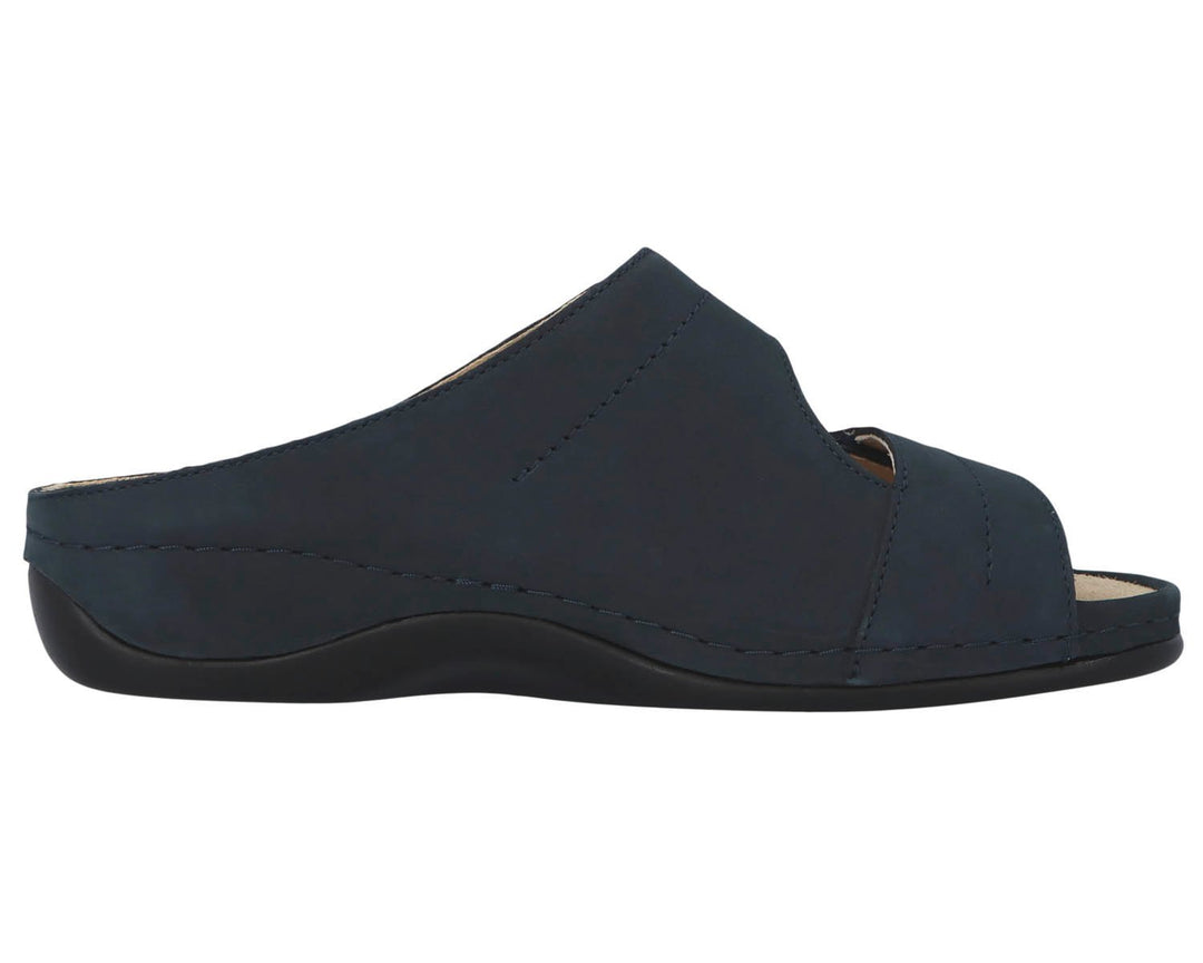 DARIA Blue Nubuck Leather