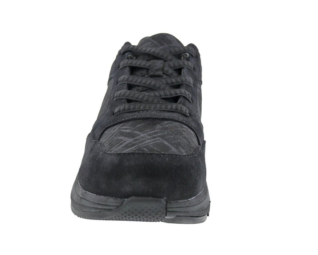 CHIPPY Black Suede/ Black Mesh