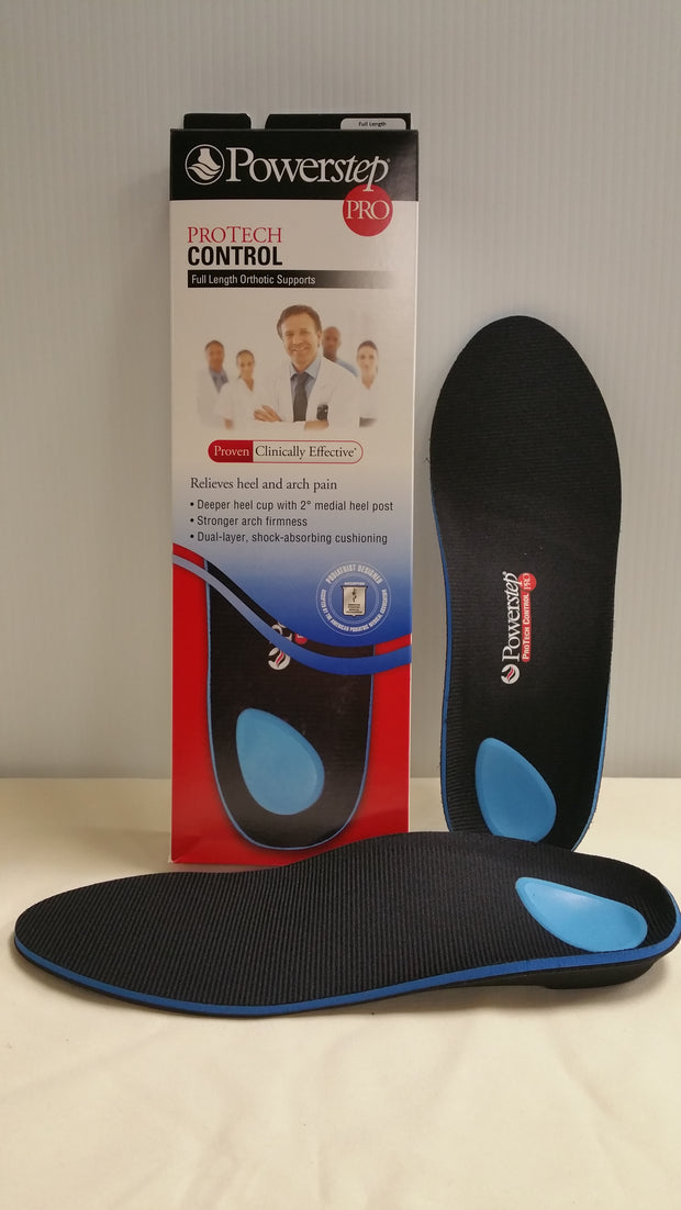 Powerstep Protech Control - Full Length Orthotic Insole Shoe Inserts 