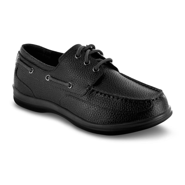 VENTURE CLASSIC BOAT SHOE - BLACK - A1000