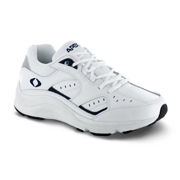 MEN'S LACE WALKERS - V LAST - WHITE/BLUE - V854