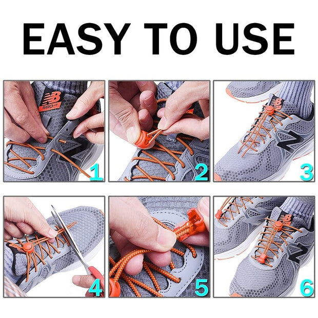 Sports Elastic Shoe Laces - No tie